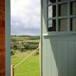 Shepherds hut views to the outside
