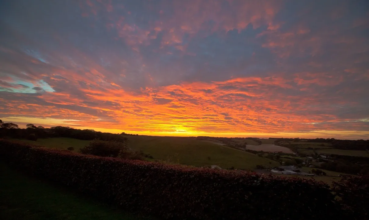 Sunset views over Alkham Valley | Things to do